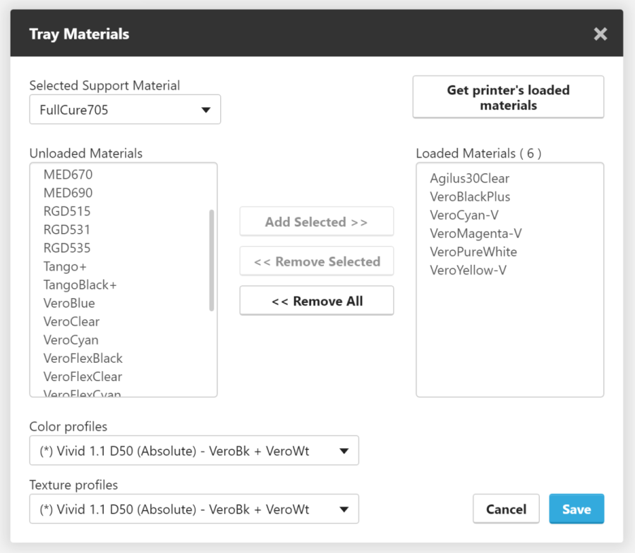 Ajuste de la configuración de impresión de PolyJet_1_2