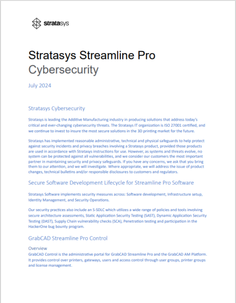 Streamline Proサイバーセキュリティ