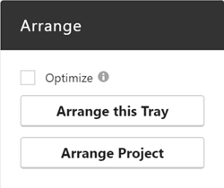 Arrange option in GrabCAD print software