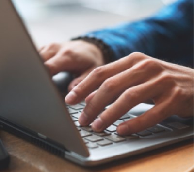 A person is using a laptop A person is using a laptop